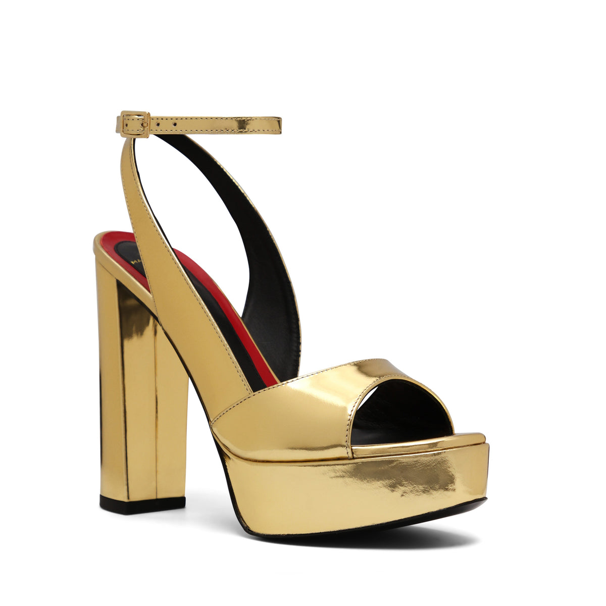Flavien Plateforme 115 Or Cuir Miroir