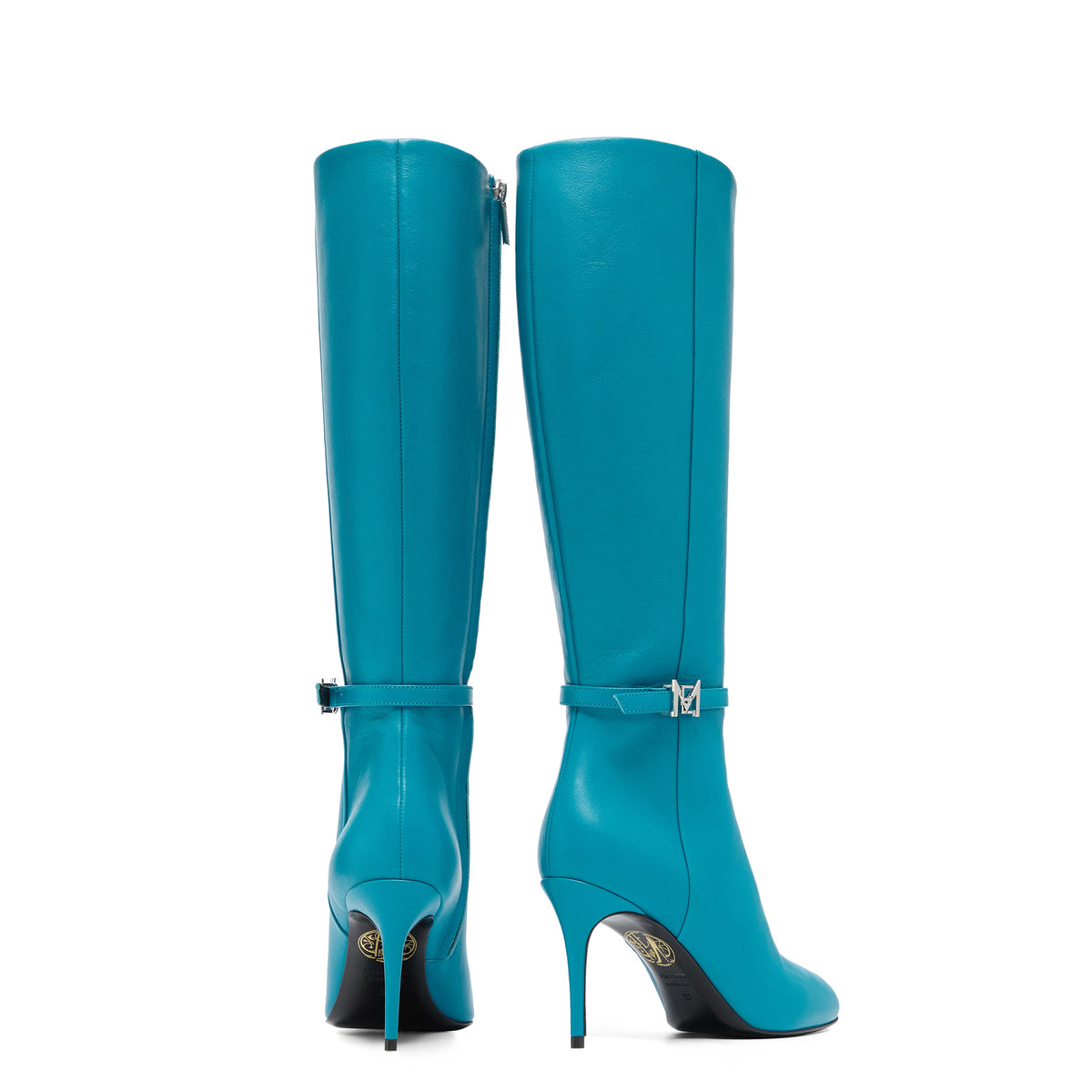 Opera Botte 85 Turquoise Cuir Mat