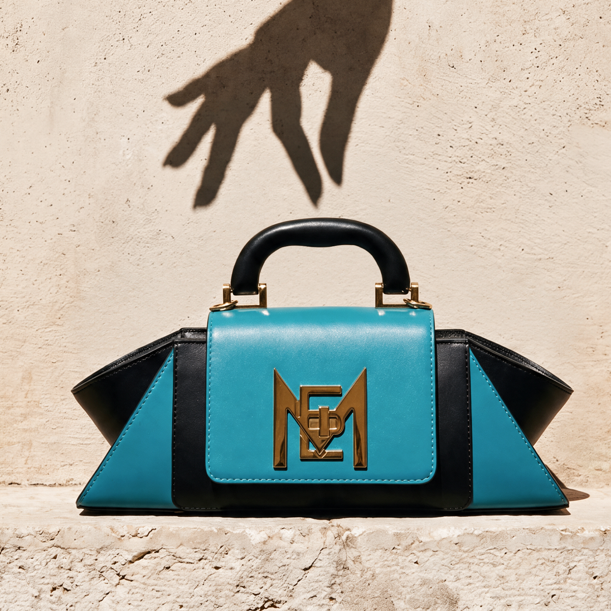 Allure Turquoise Noir Cuir Mat