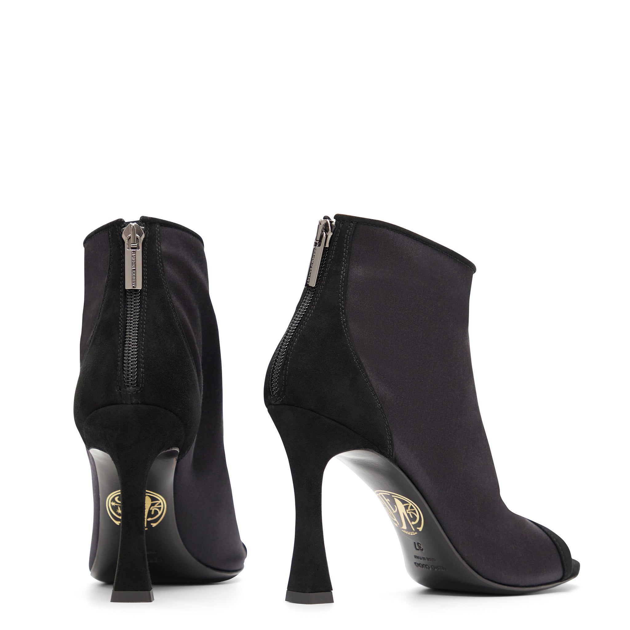 Onyx 95 Noir Cuir Velours et Satin