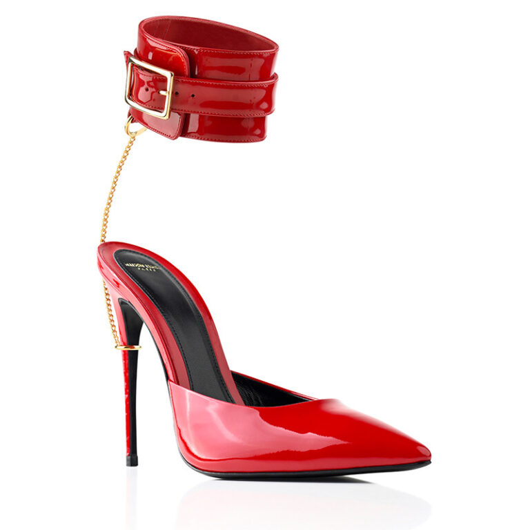Maison Ernest LUX JOUJOU Rouge 12 Red Patent Leather And Metal