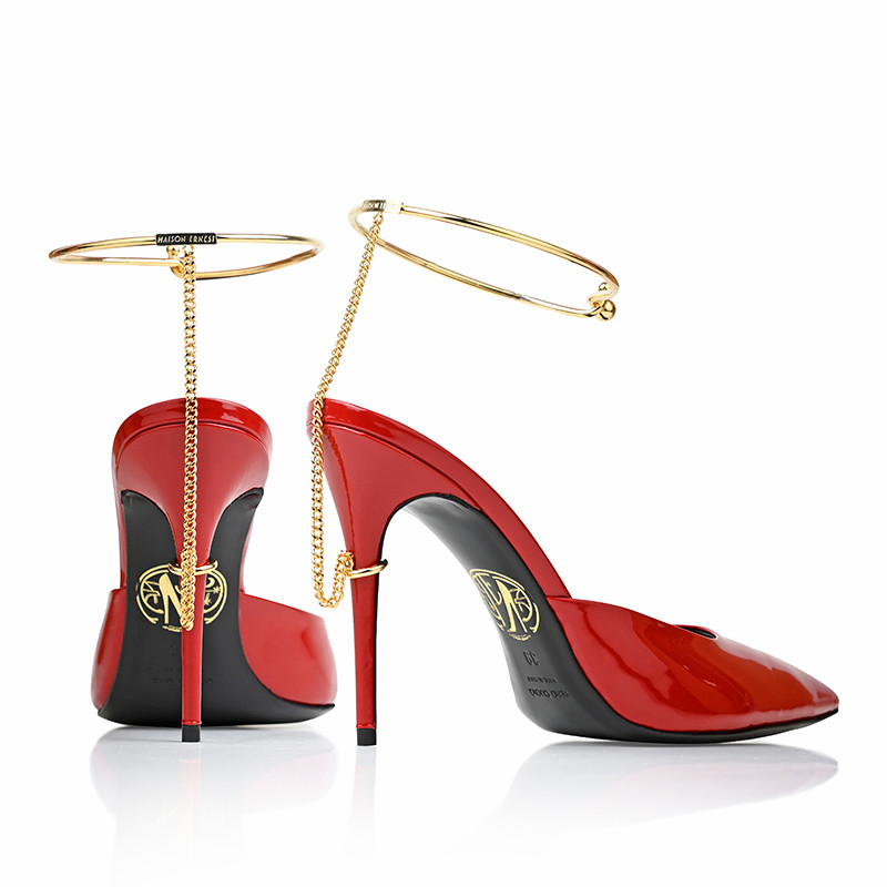 Maison Ernest LUX DAMNATION 10 Rouge 10 Red Patent Leather