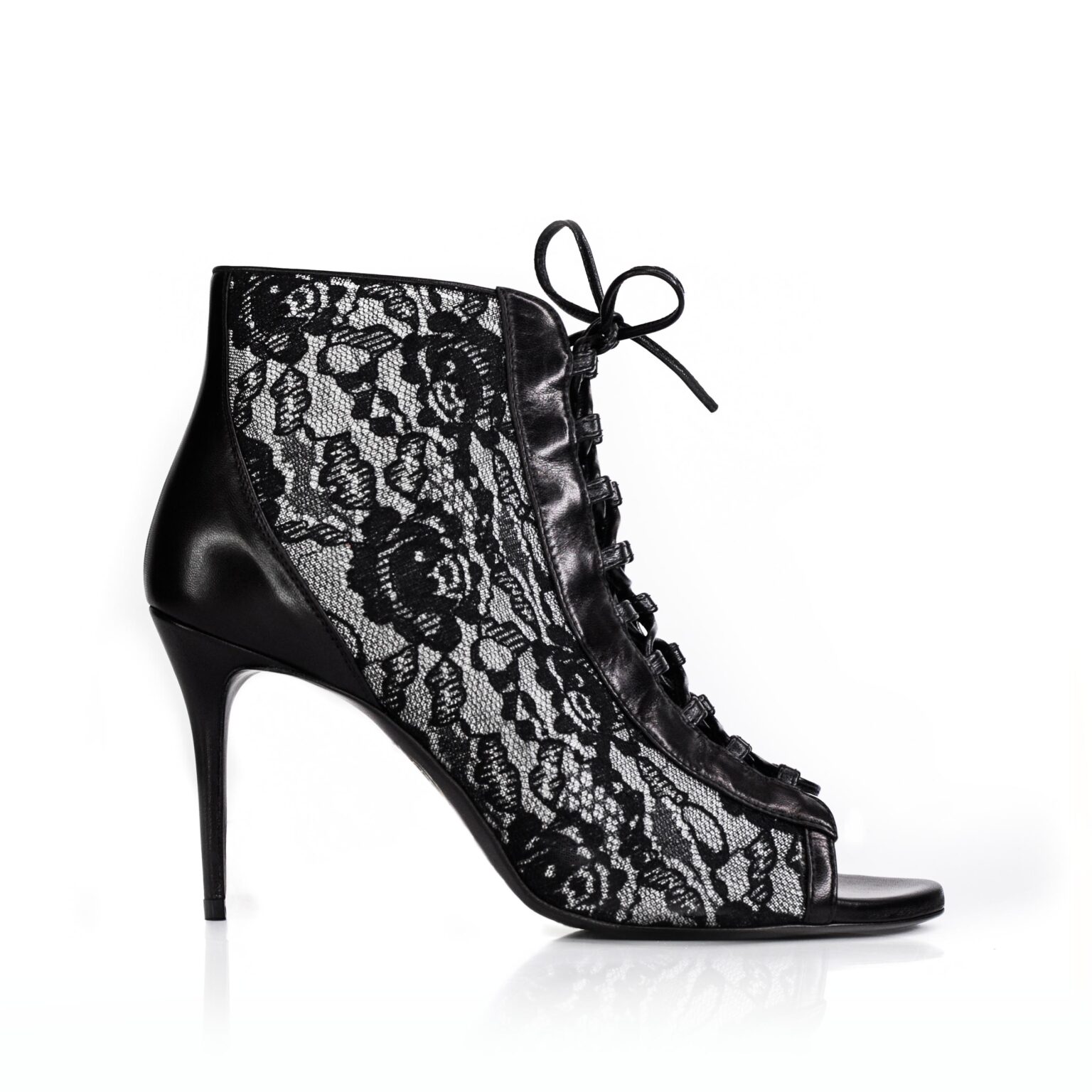 Maison Ernest - Carlotta Boots 85 Black Lace